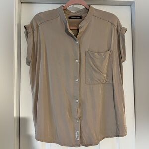 Calvin Klein Jeans Beige Button-Up Top